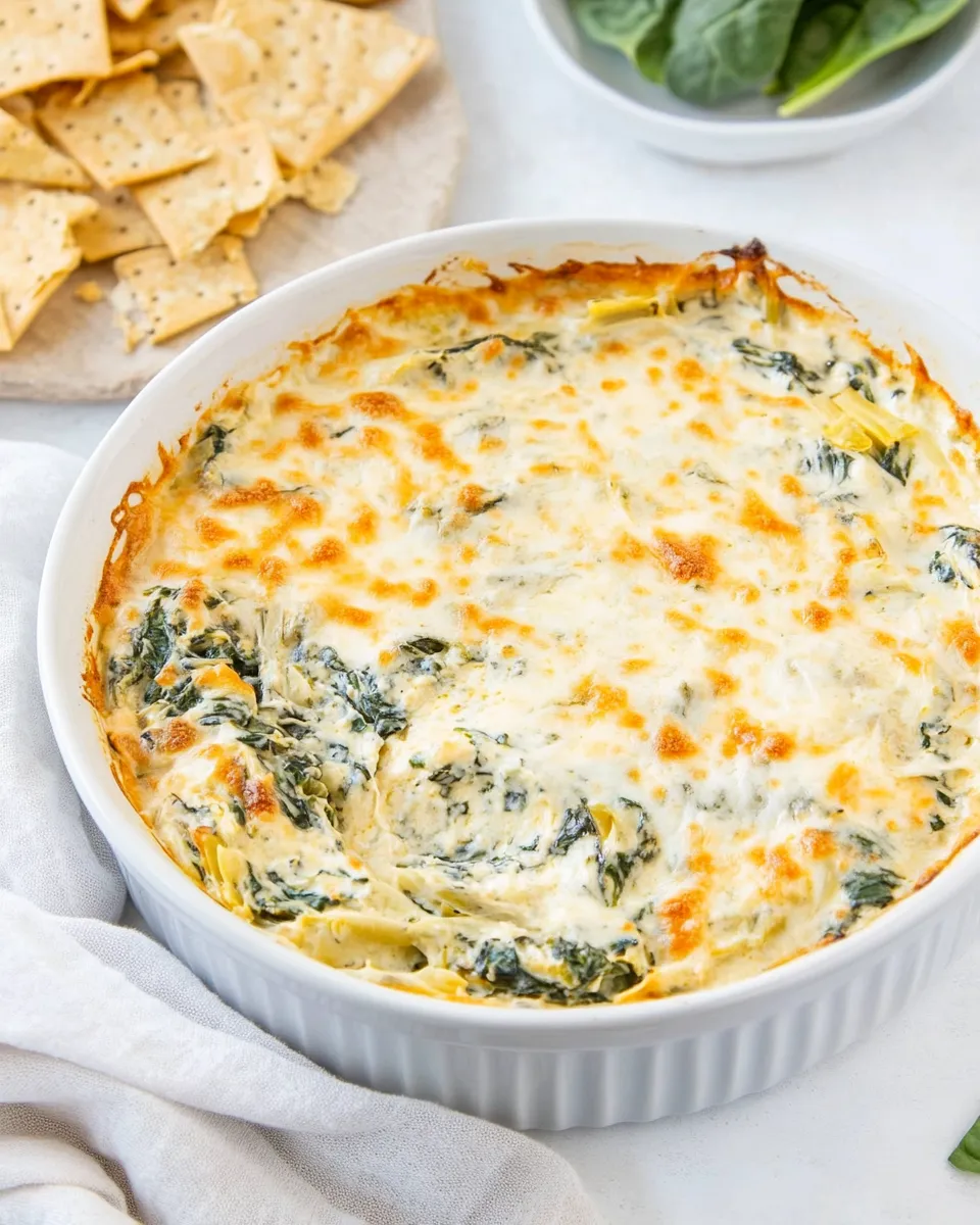 Homemade Applebees Spinach Artichoke Dip Easy Copycat Recipe photo