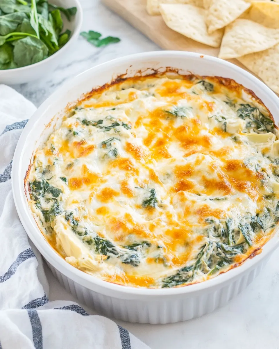 Delicious Applebees Spinach Artichoke Dip Easy Copycat Recipe recipe image