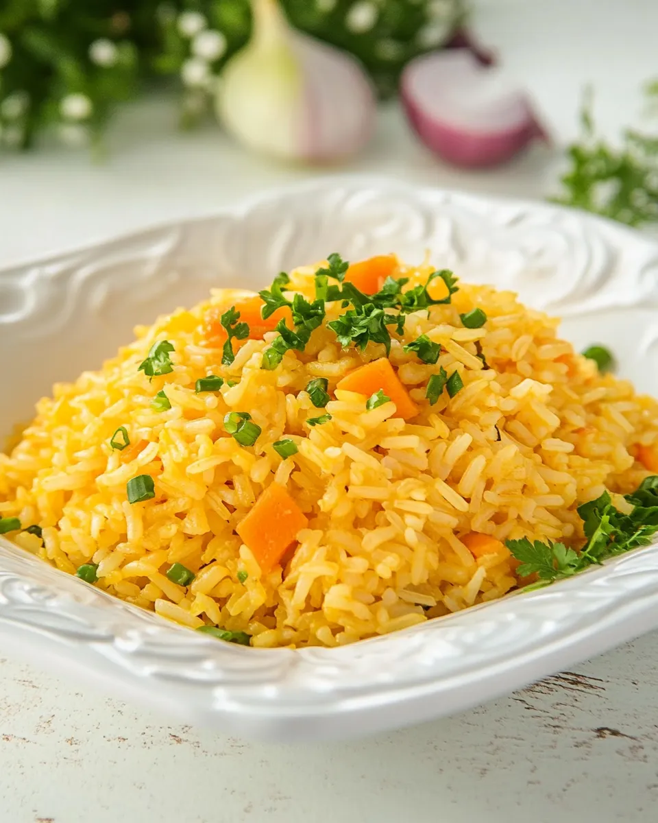 Classic Arroz Amarillo Recipe (Dominican Yellow Rice w. Carrot & Onion) image