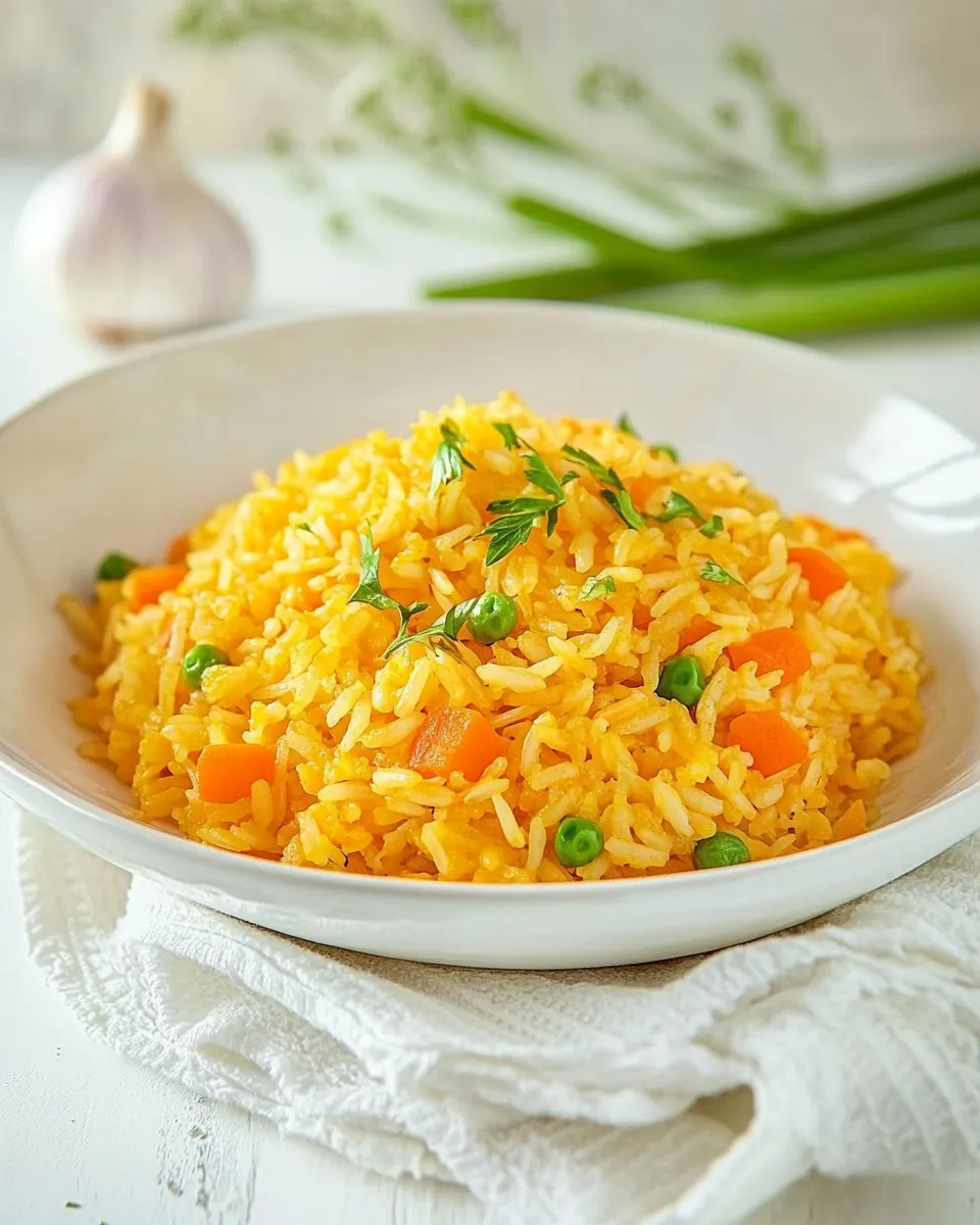 Easy Arroz Amarillo Recipe (Dominican Yellow Rice w. Carrot & Onion) recipe photo