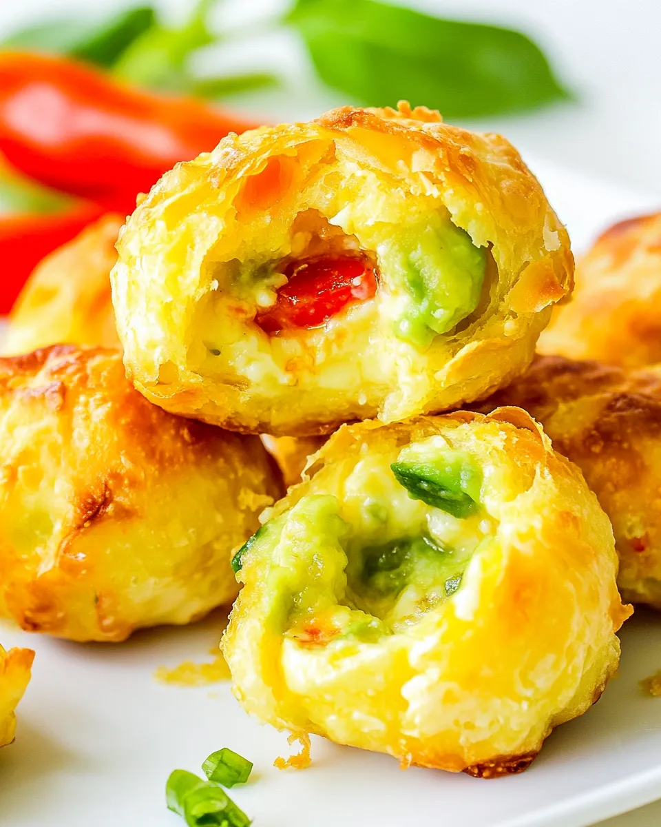Delicious Avocado Mozzarella Puffs image