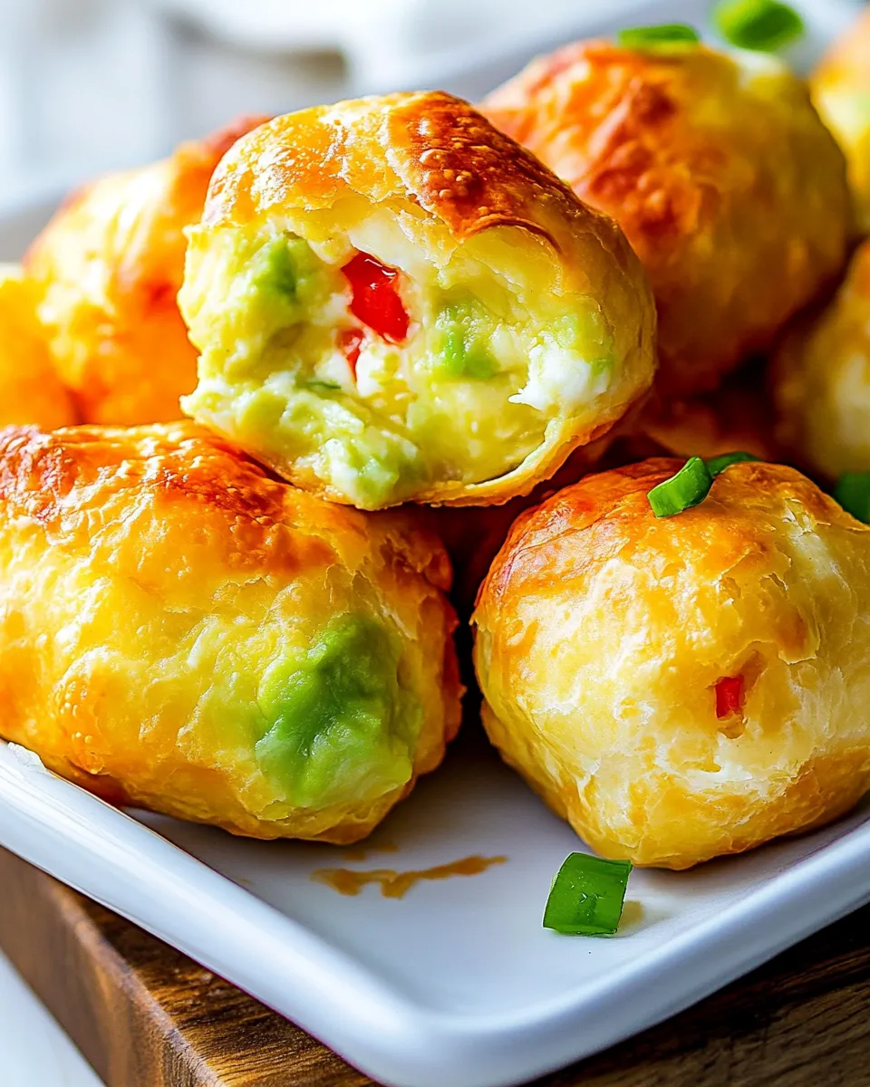 Easy Avocado Mozzarella Puffs recipe photo