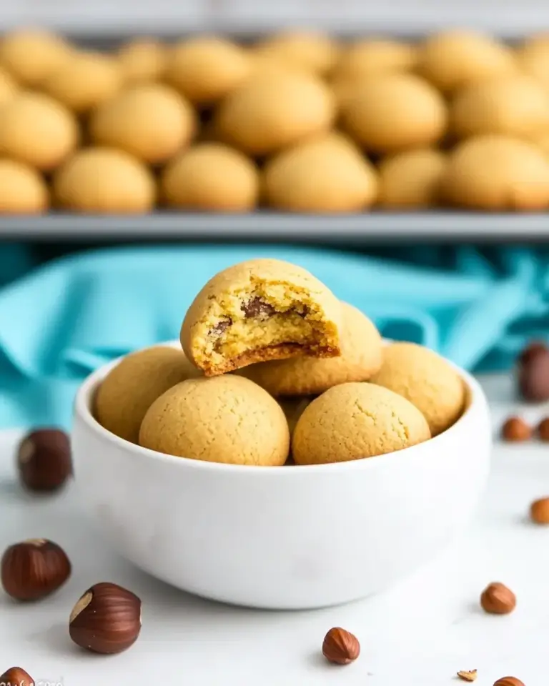 Homemade Baci di Dama - Hazelnut Cookies photo