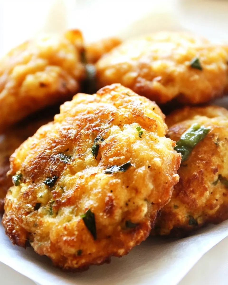 Healthy Baked Cauliflower Fritters shot