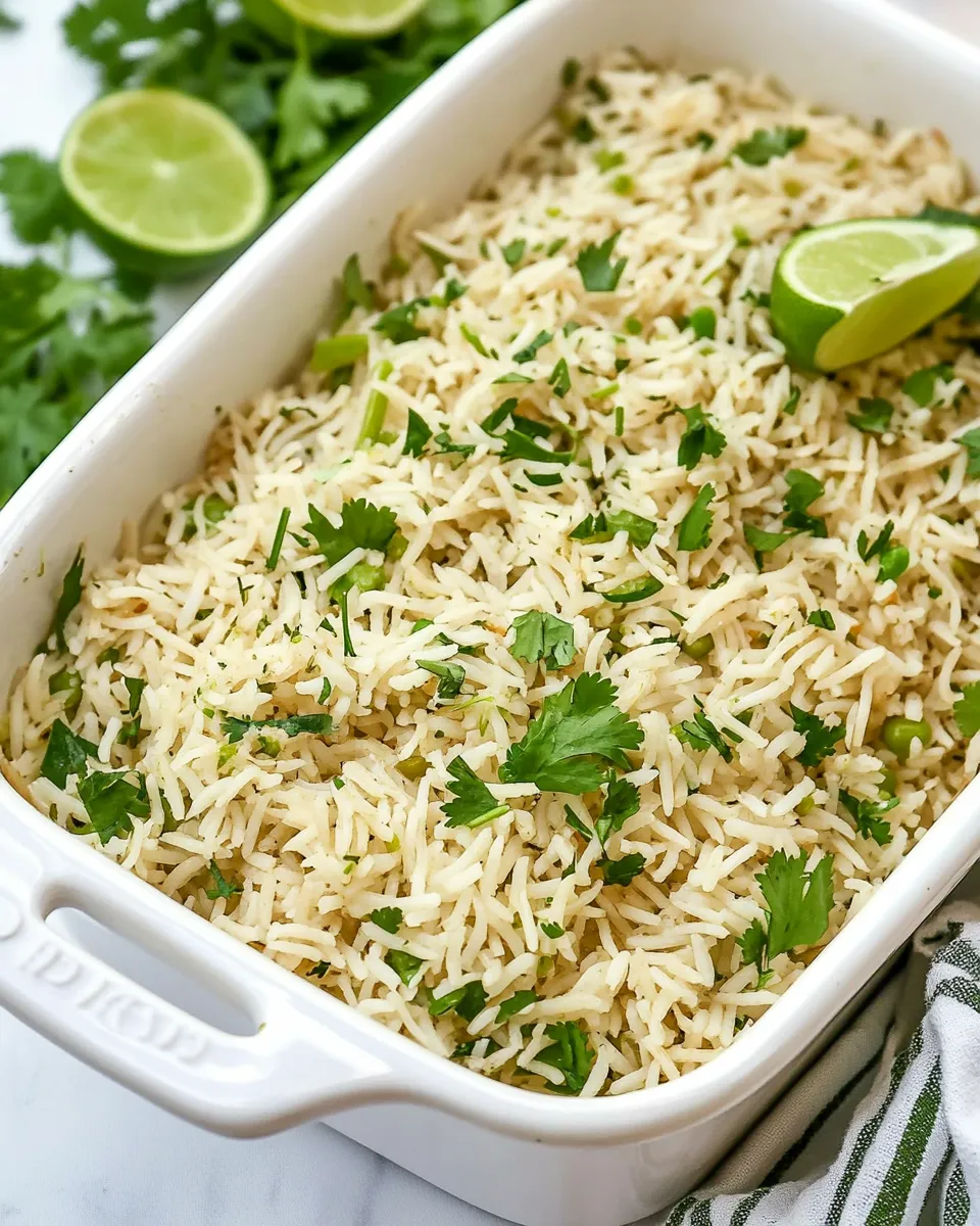 Delicious Baked Cilantro-Lime Rice image