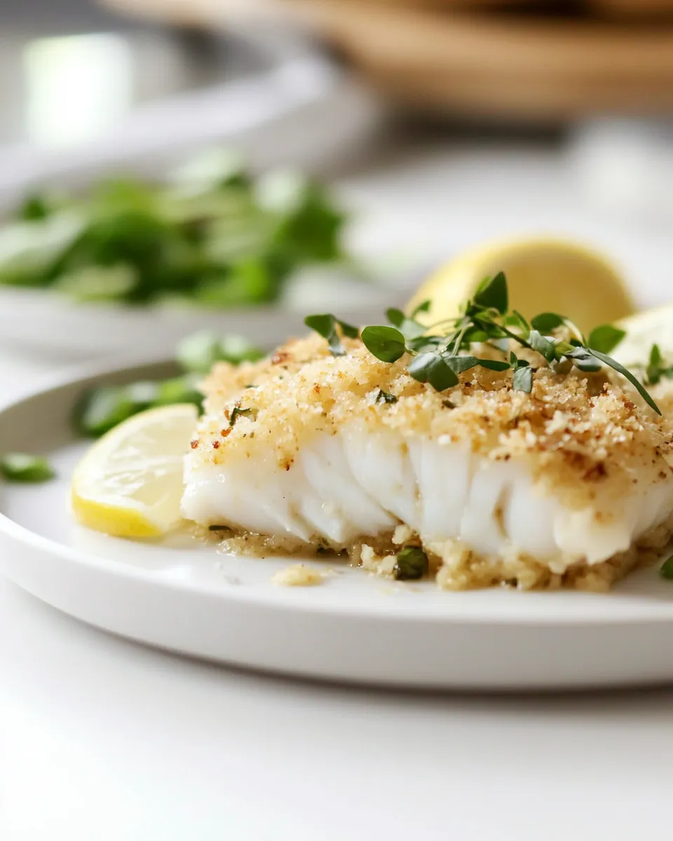 Healthy Baked Cod With Panko recipe photo