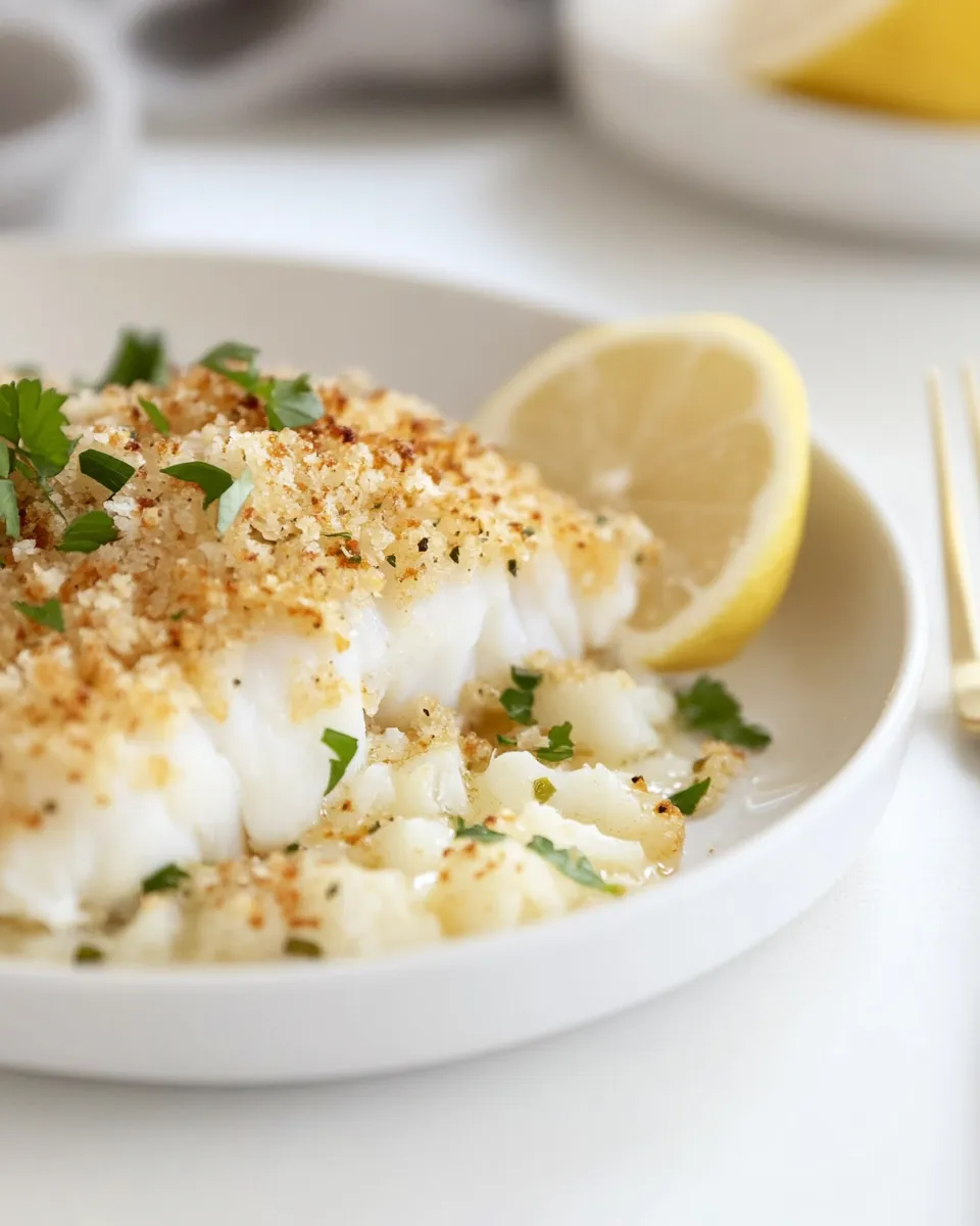 Tasty Baked Cod With Panko shot