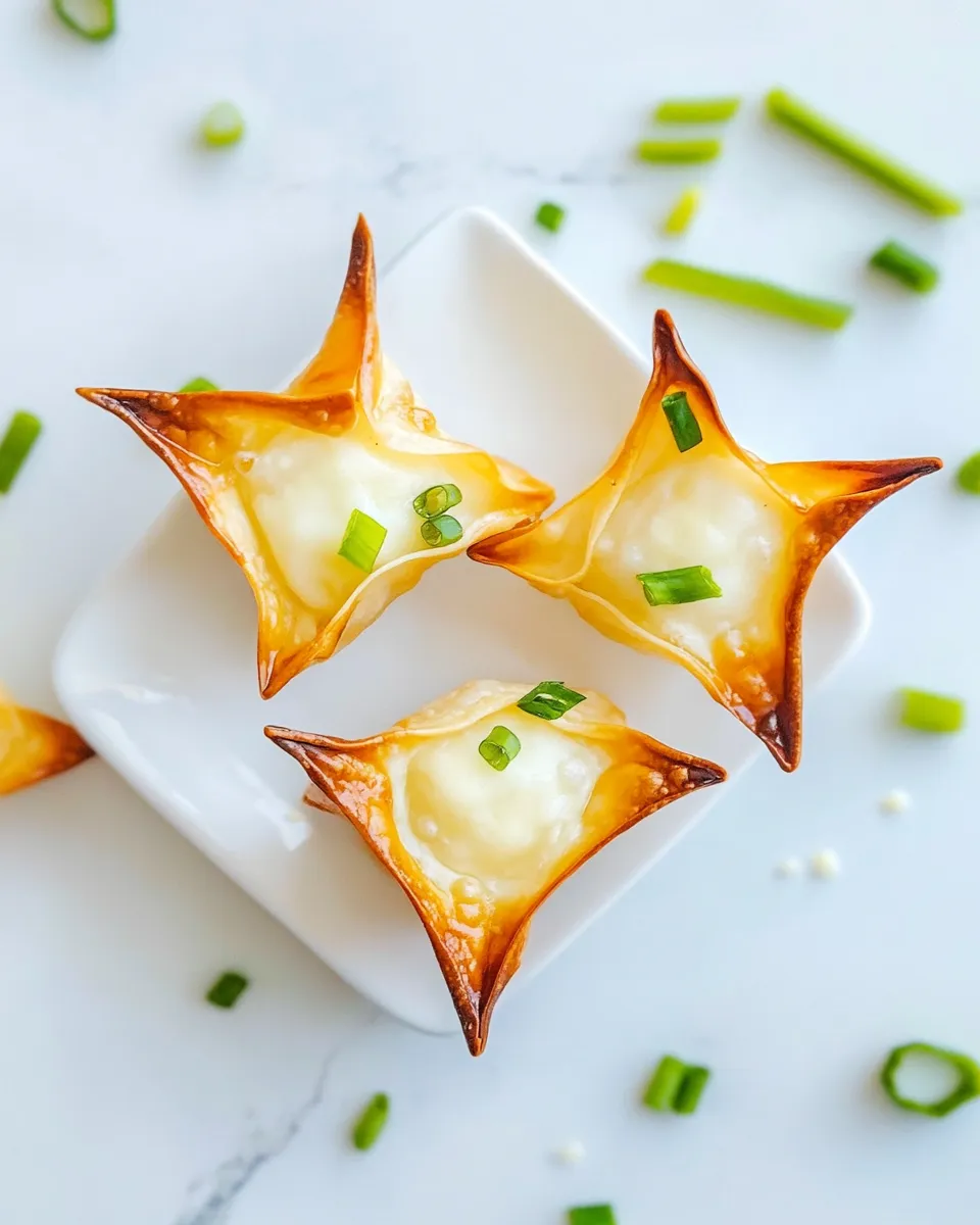 Savory Baked Cream Cheese Rangoon shot