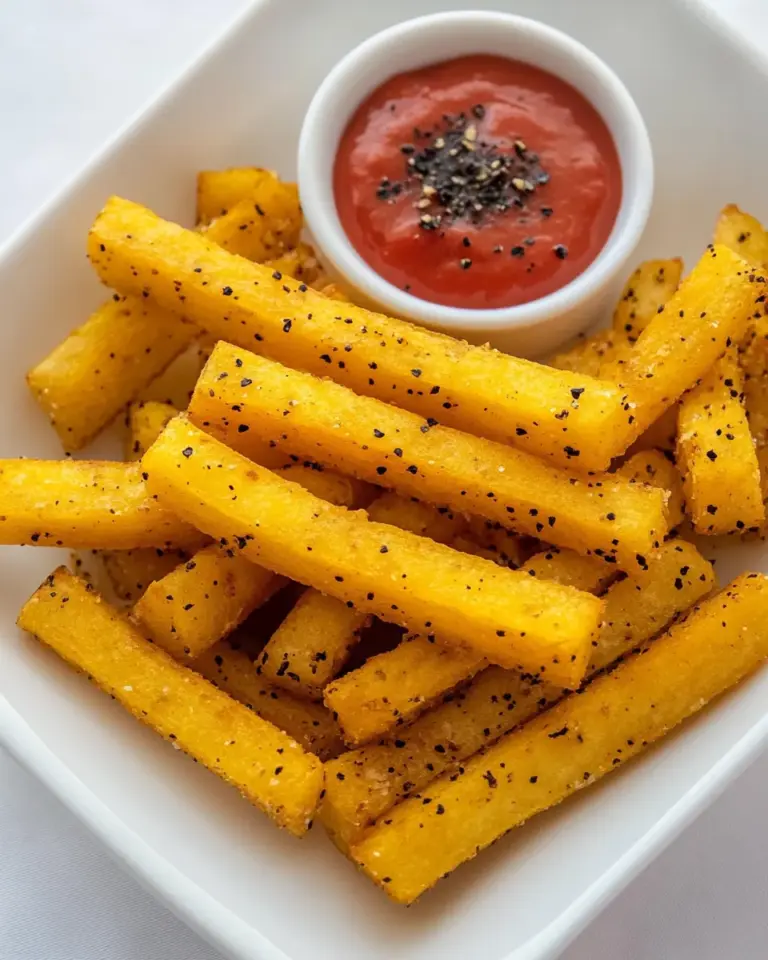 Homemade Baked Crispy Polenta Fries photo