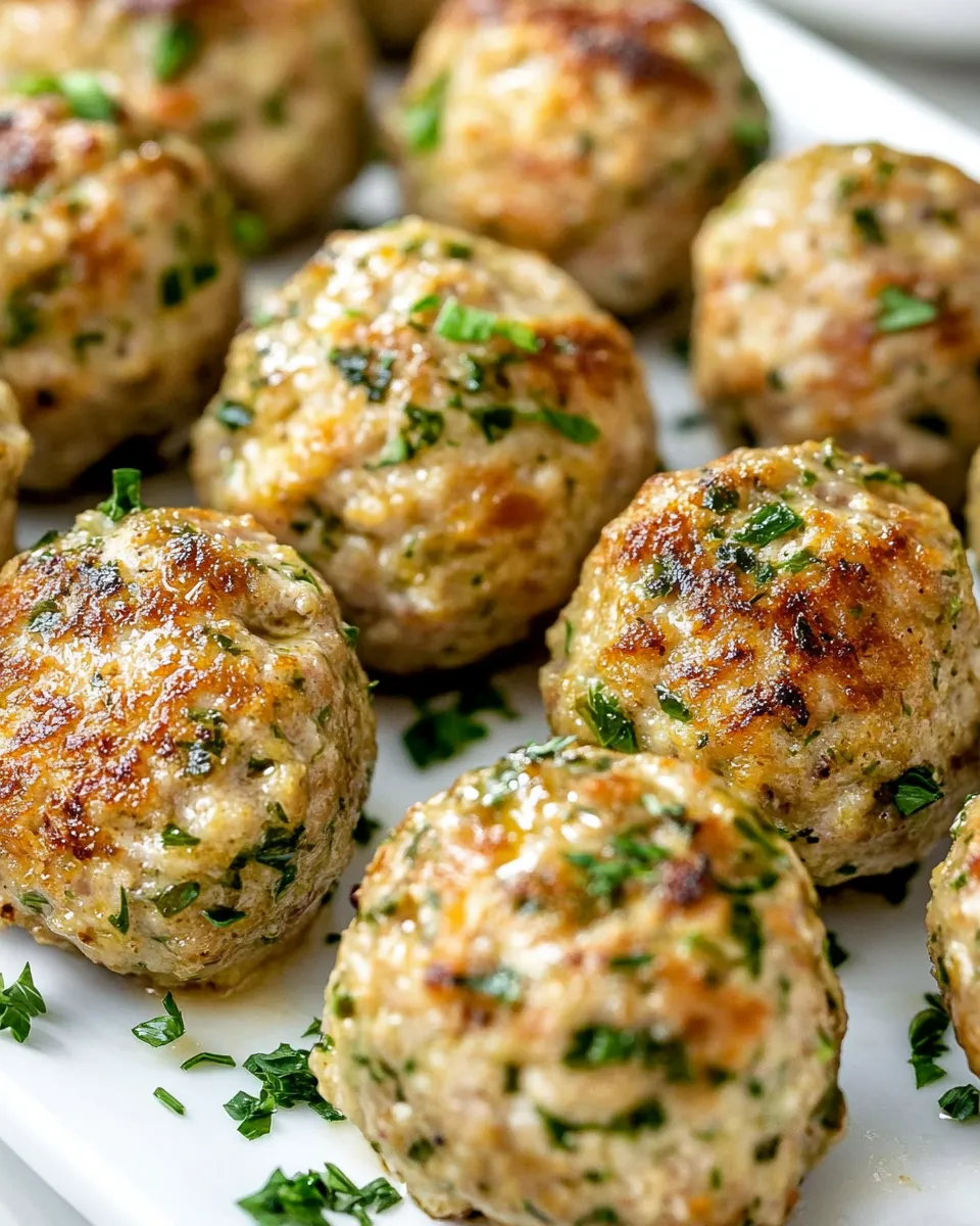 Easy Baked Ground Turkey Meatballs recipe photo