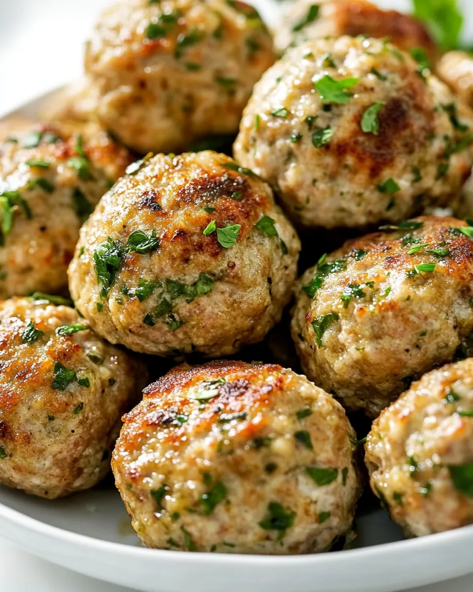 Delicious Baked Ground Turkey Meatballs shot