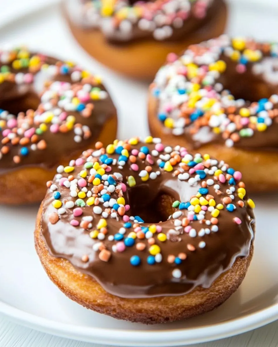 Easy Baked Nutella Doughnuts with Nutella Glaze recipe photo