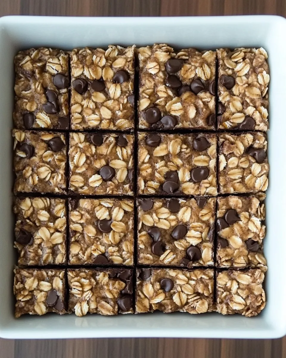 Delicious Baked Oatmeal Bars shot