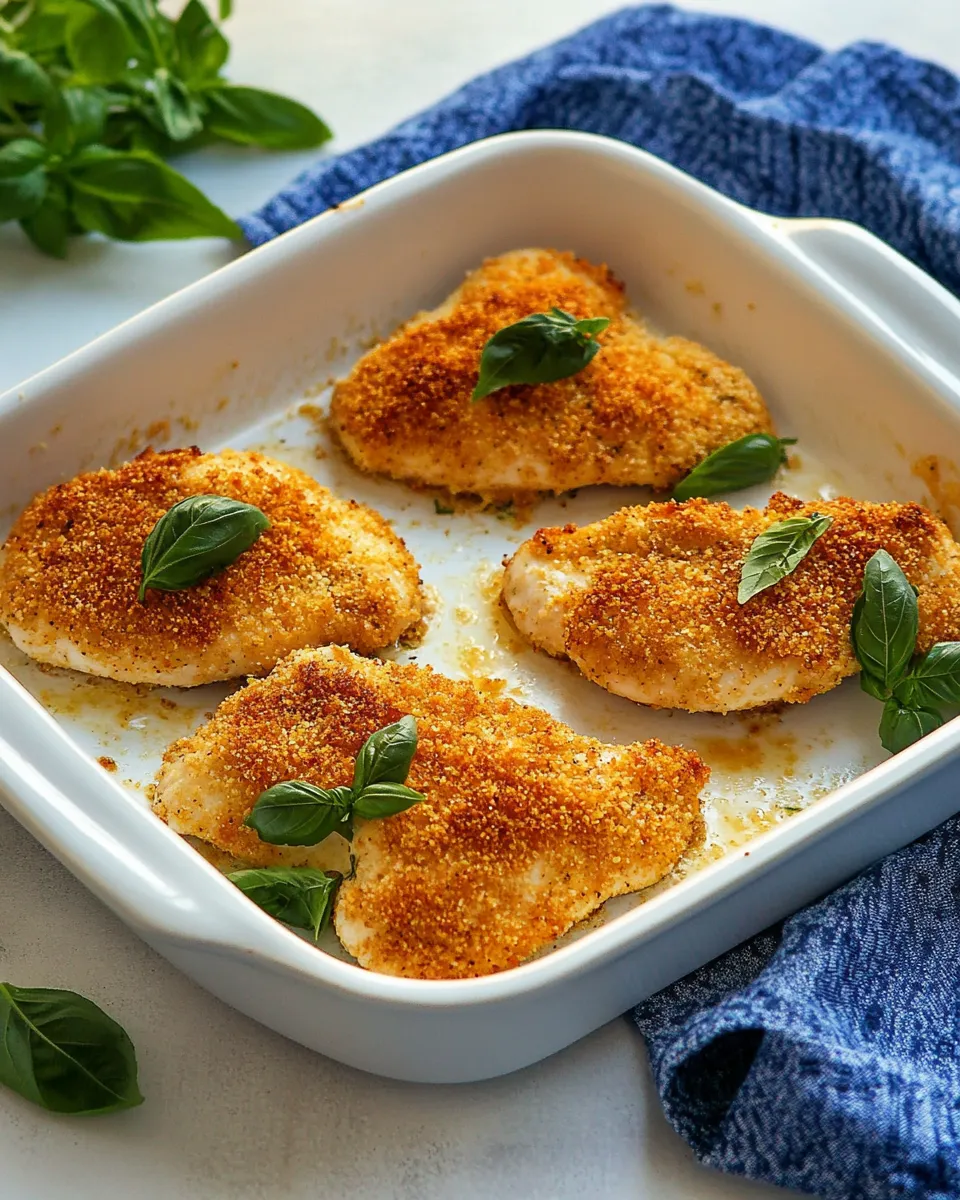 Easy Baked Parmesan Caesar Chicken photo