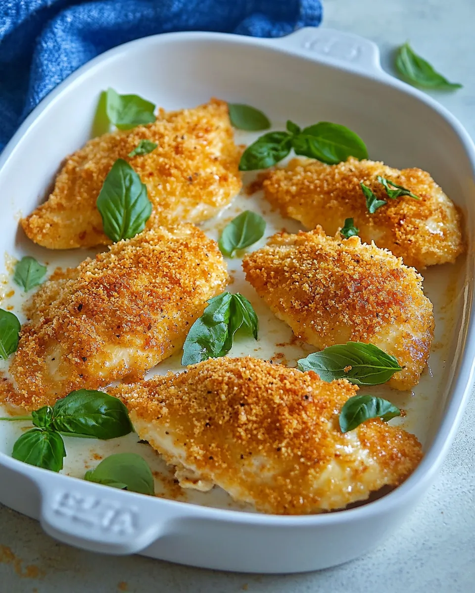 Delicious Baked Parmesan Caesar Chicken image