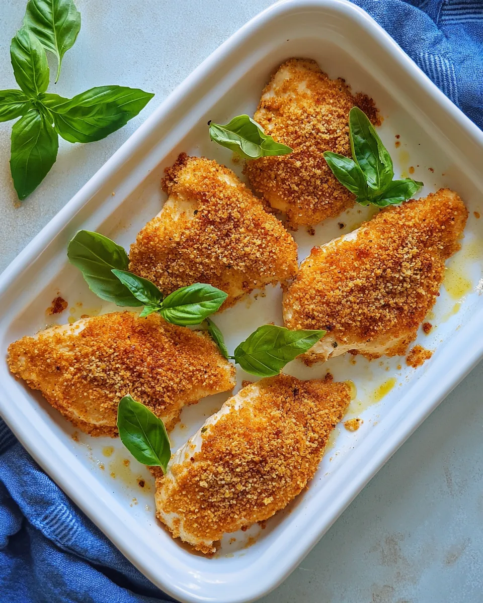 Homemade Baked Parmesan Caesar Chicken recipe photo