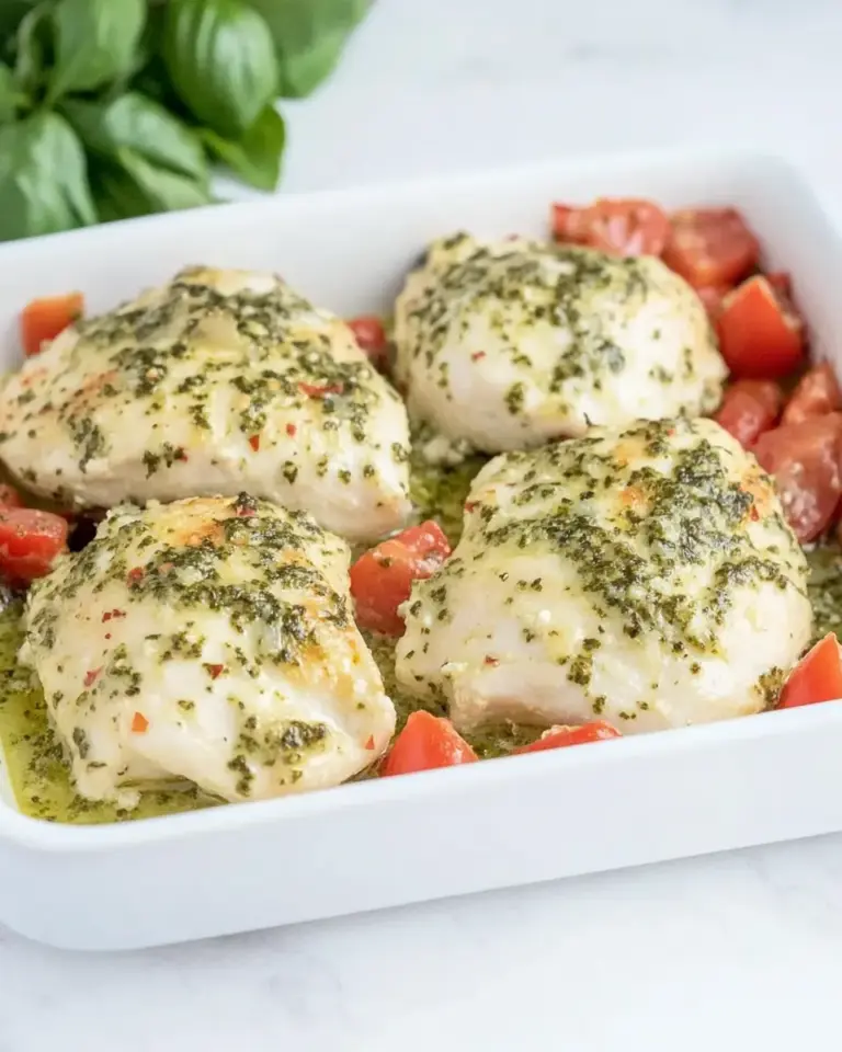 Easy Baked Pesto Chicken photo