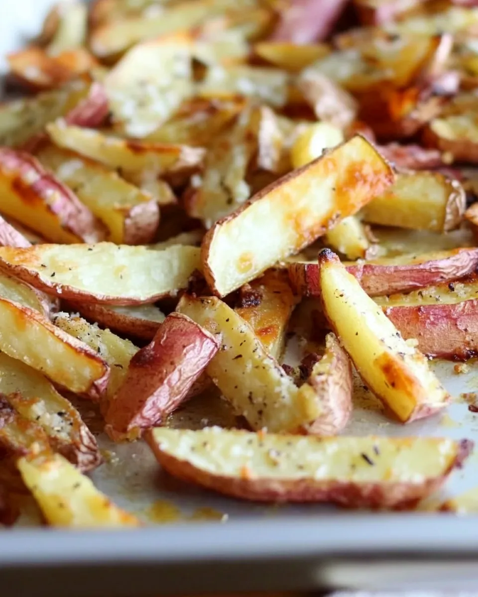 Easy Baked Red Potato French Fries Recipe shot
