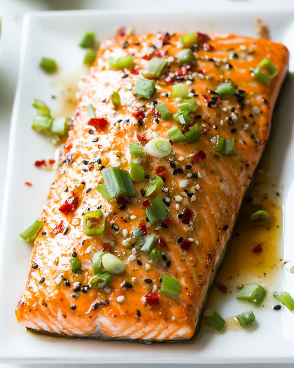 Easy Baked Sweet Chili Garlic Salmon photo