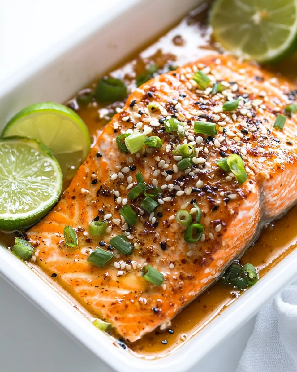 Delicious Baked Sweet Chili Garlic Salmon image