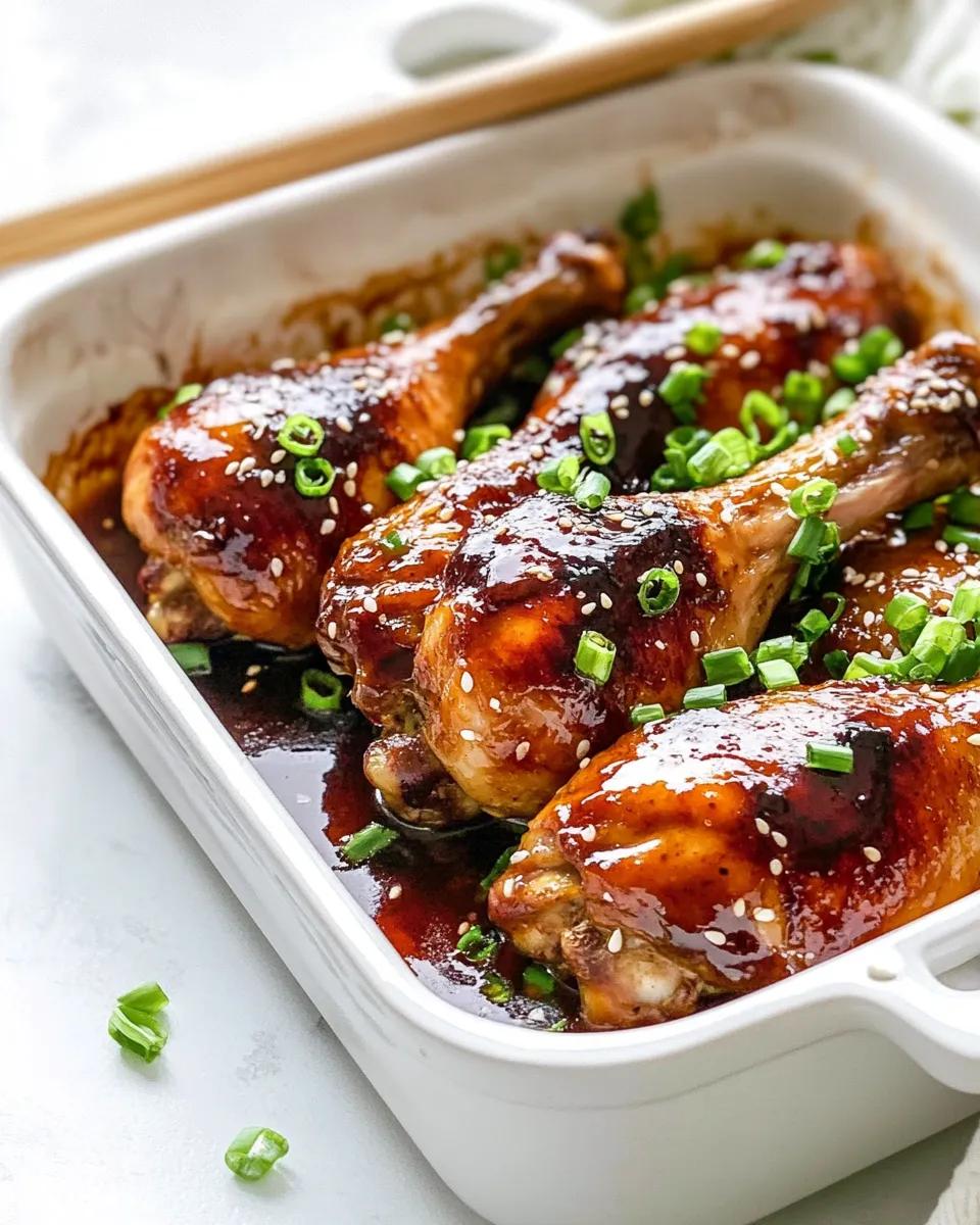 Savory Baked Teriyaki Chicken Drumsticks recipe photo