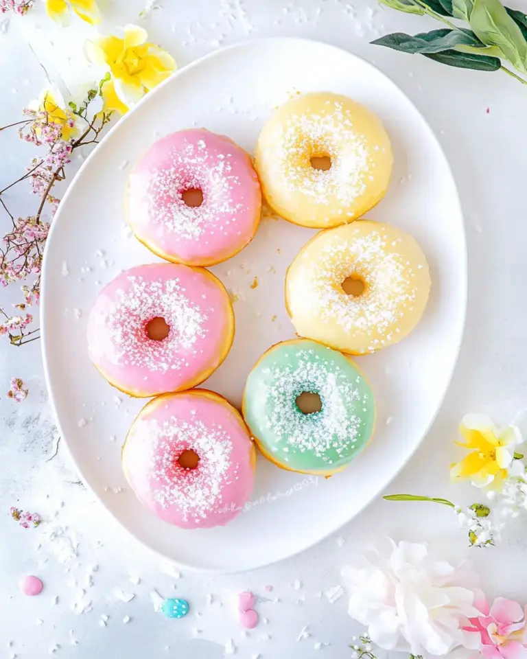 Homemade Baked Vanilla Donuts photo