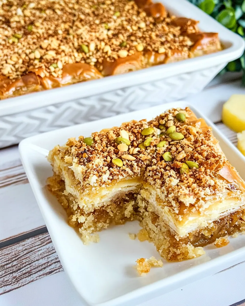 Delicious Baklava Cake shot