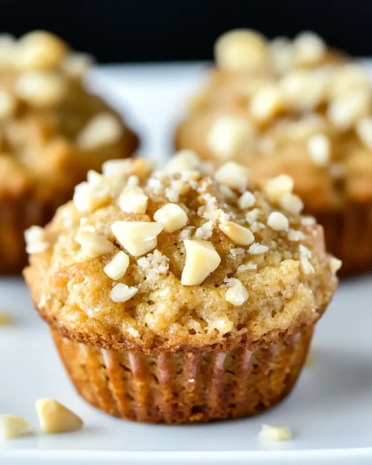 Homemade Banana-Macadamia Nut Muffins photo