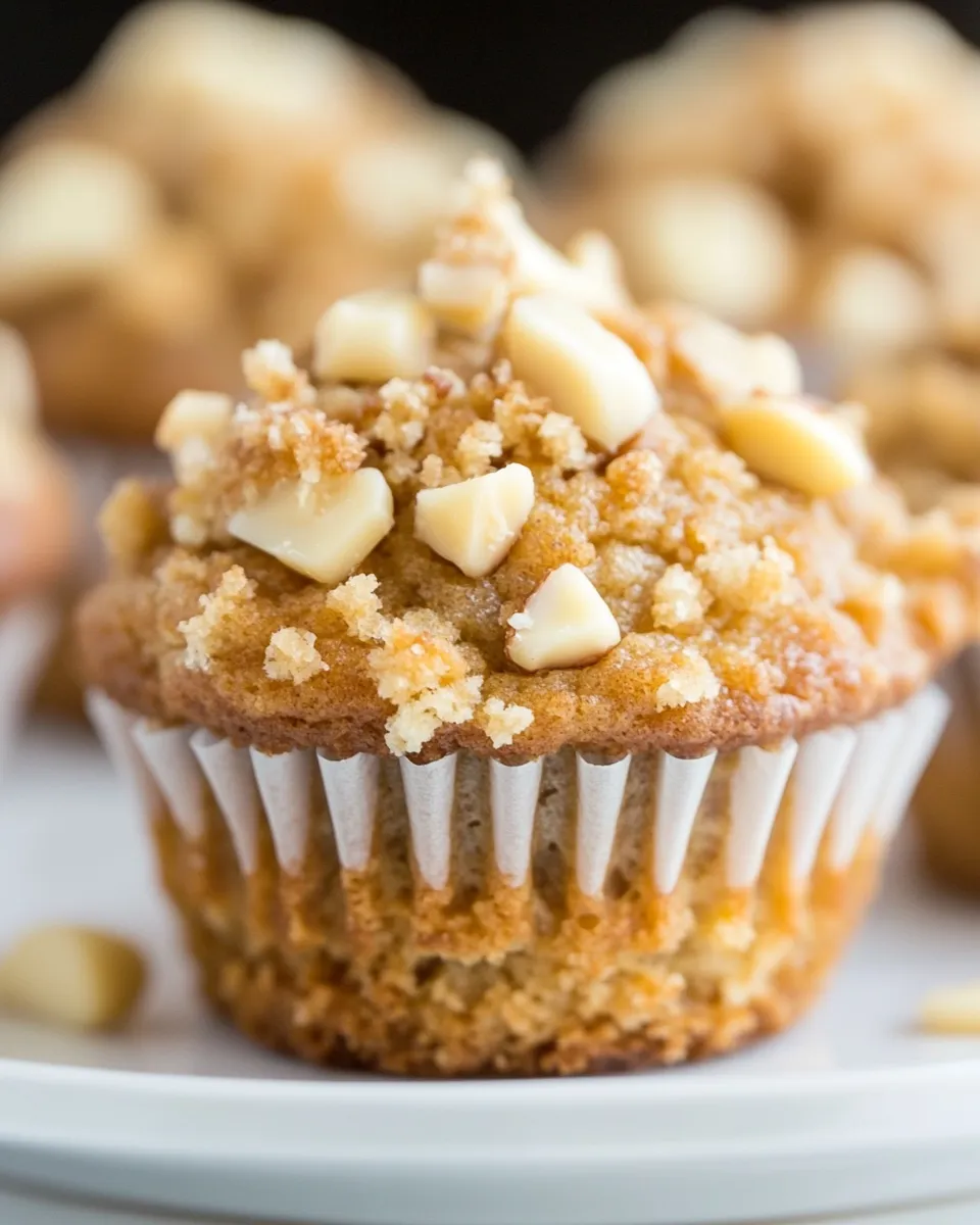 Easy Banana-Macadamia Nut Muffins recipe photo