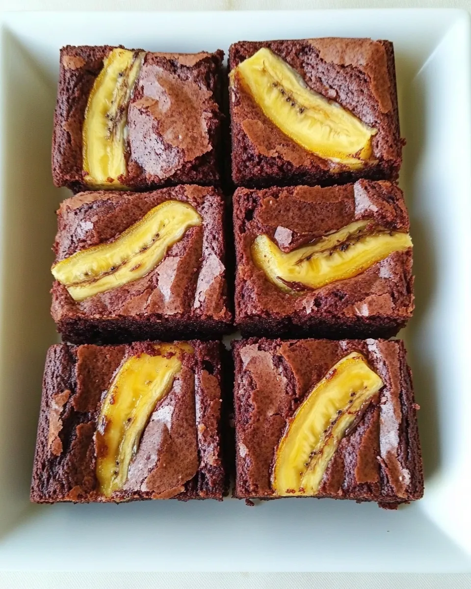 Easy Banana Brownies recipe photo