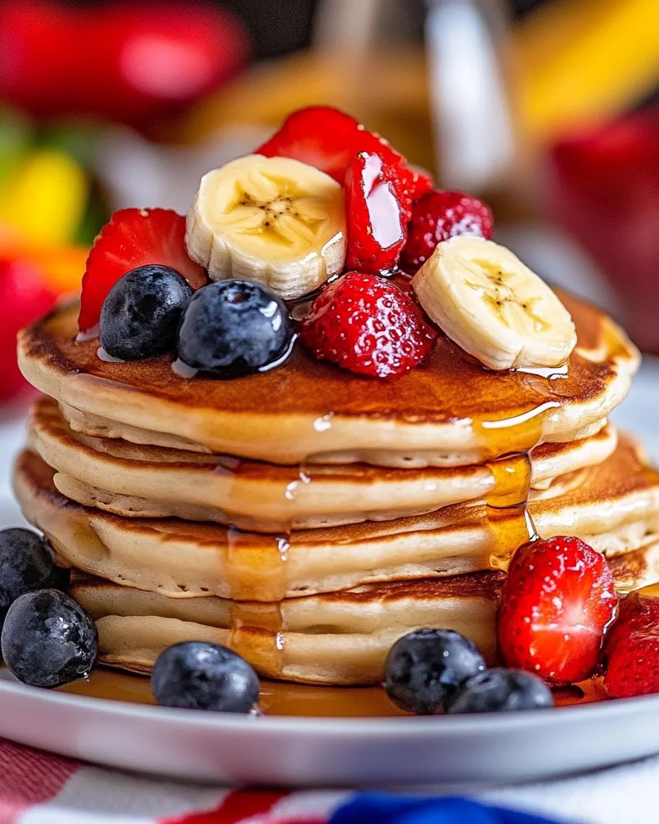 Easy Banana Pancake Recipe shot