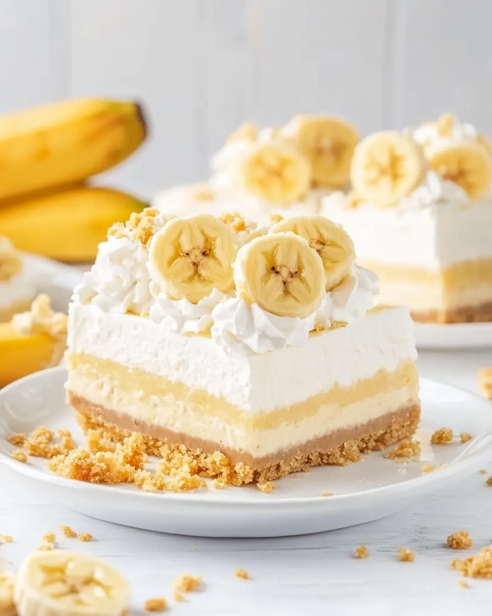 Easy Banana Pudding Cheesecake Bars recipe photo