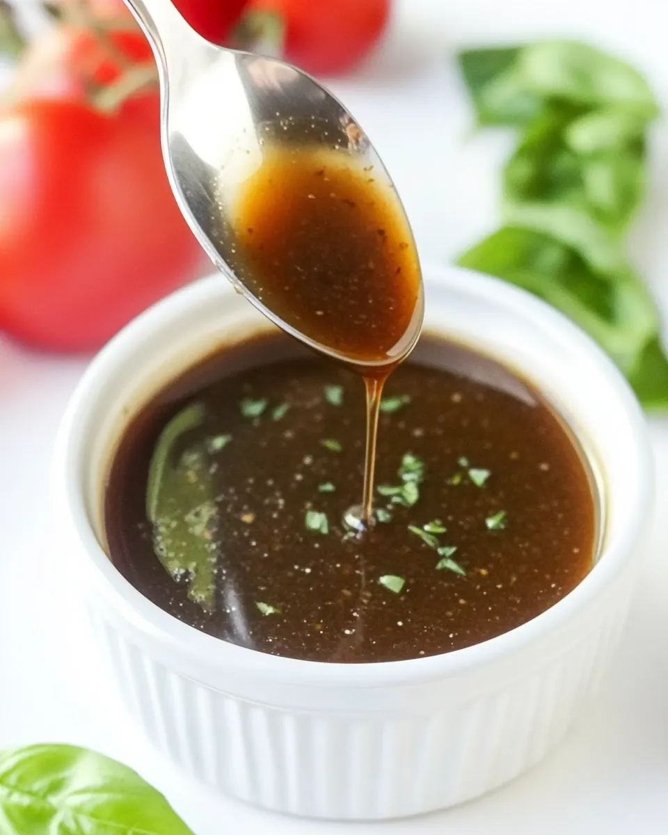 Homemade Basil Balsamic Dressing (Oil-Free!) photo