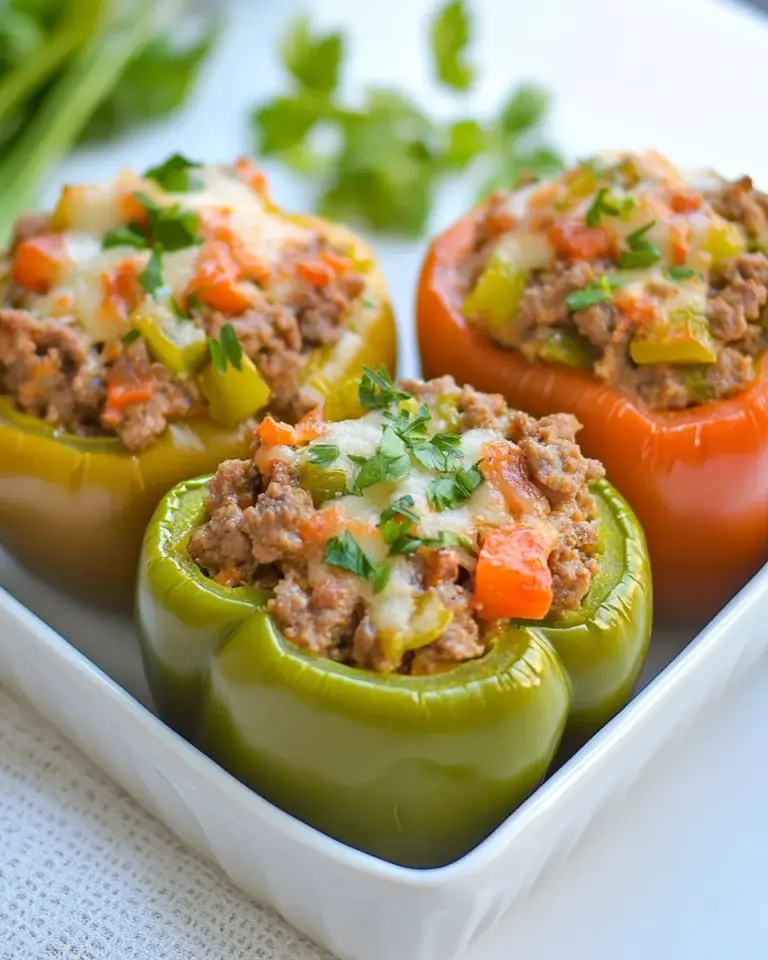 Homemade Beef Stuffed Bell Peppers photo