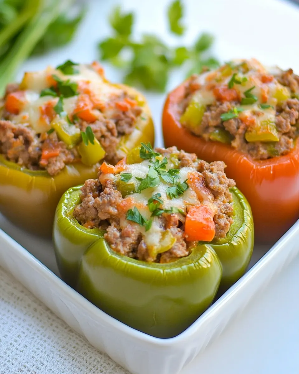 Homemade Beef Stuffed Bell Peppers photo