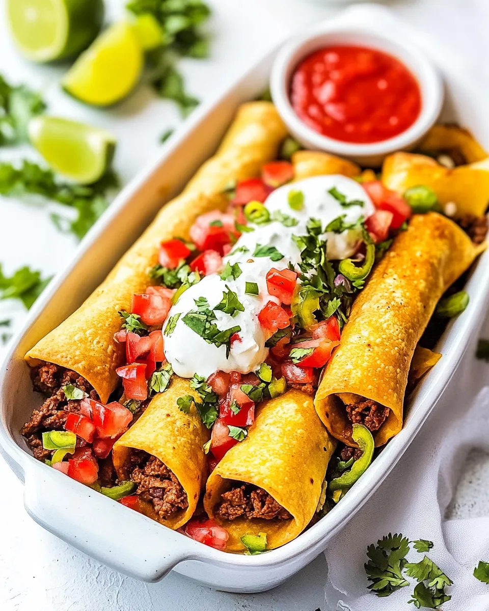 Homemade Beef Taquitos photo