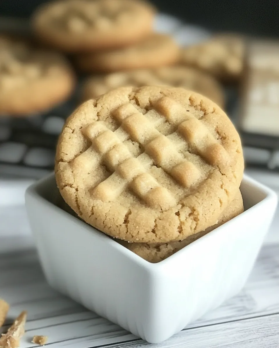 Delicious Best Peanut Butter Cookies shot