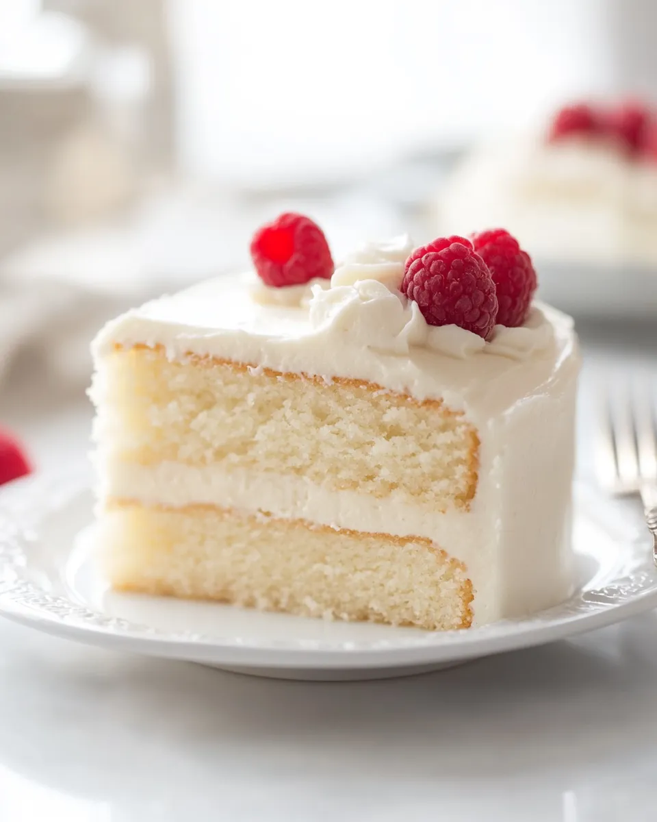 Homemade Best White Cake Recipe (Great with ANY Frosting Recipe) photo