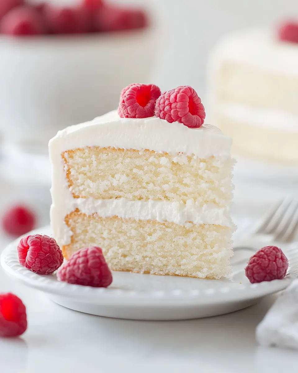 Easy Best White Cake Recipe (Great with ANY Frosting Recipe) recipe photo