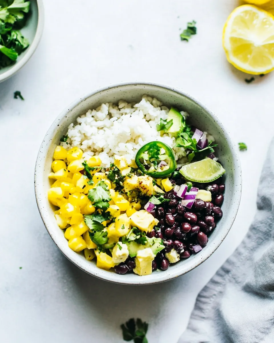 Easy Black Bean Bowls recipe photo