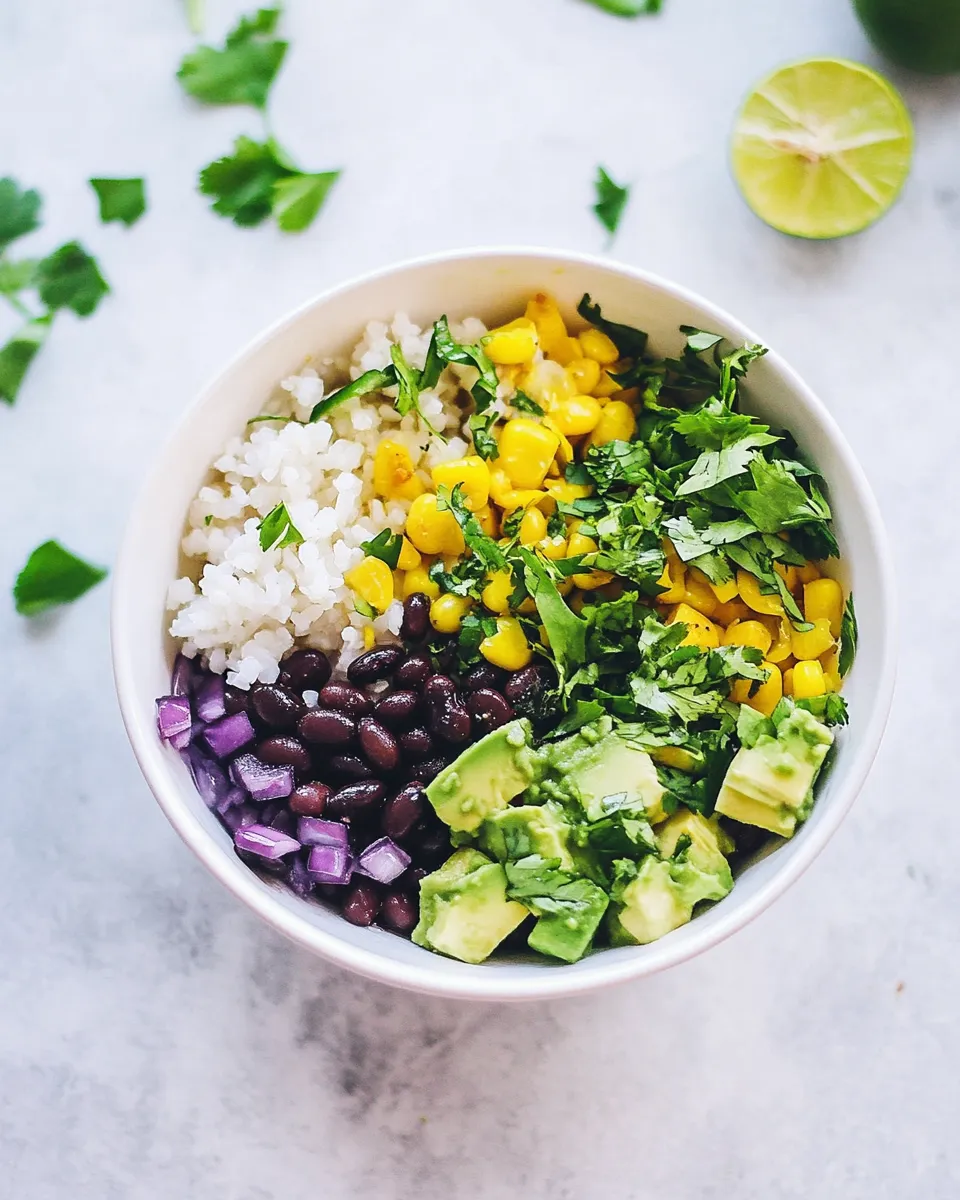 Delicious Black Bean Bowls shot