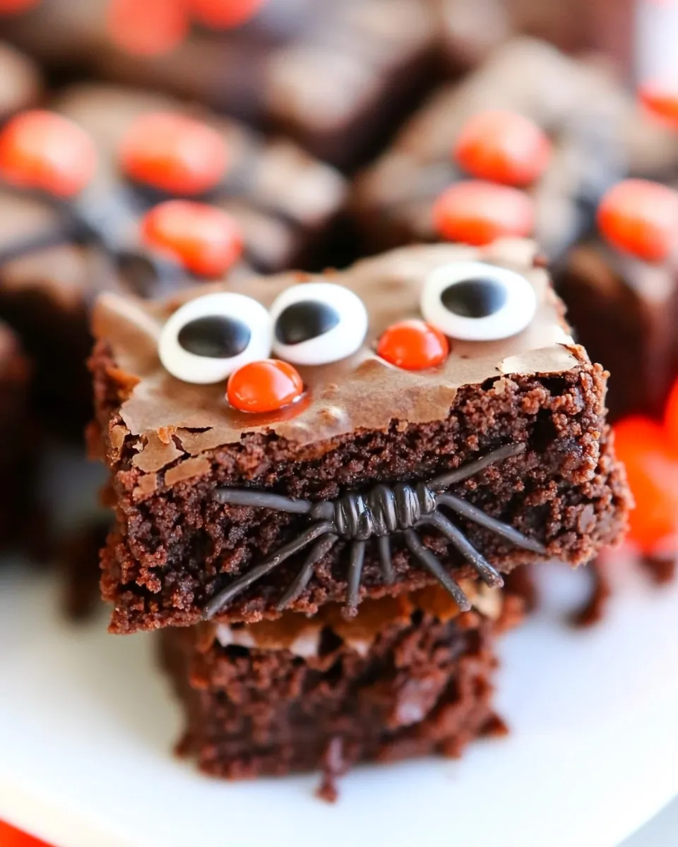 Homemade Black Widow Brownie Bites photo