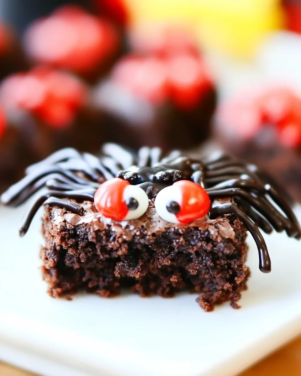 Delicious Black Widow Brownie Bites image