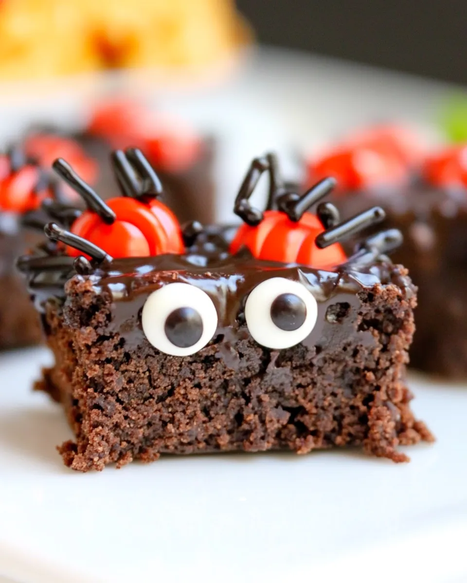 Easy Black Widow Brownie Bites recipe photo