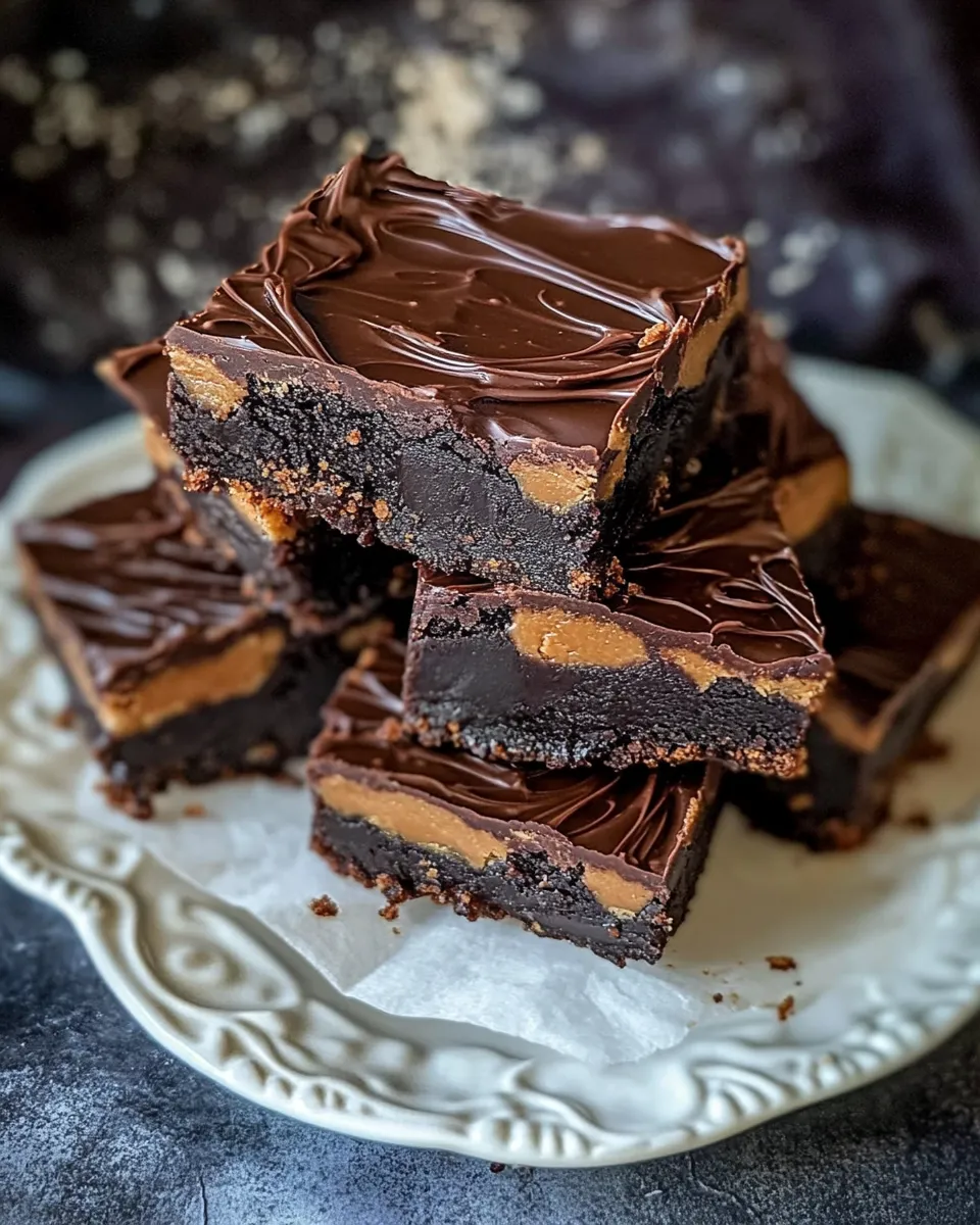 Best Black Widow Peanut Butter Bars. recipe photo
