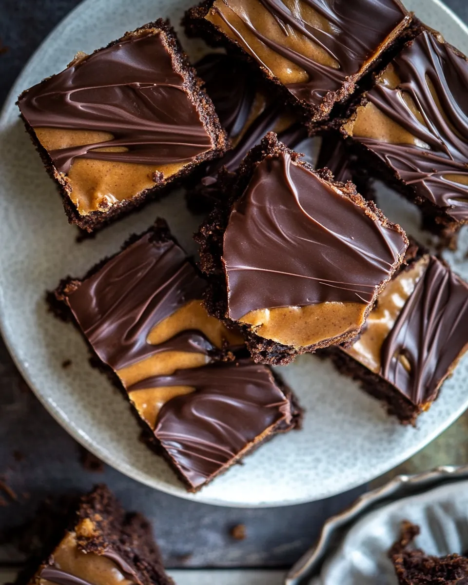 Delicious Black Widow Peanut Butter Bars. food shot