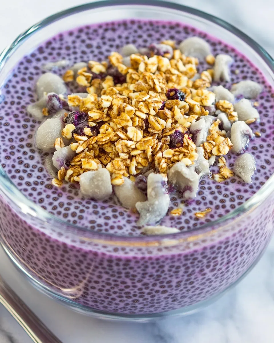 Homemade Blueberry Chia Seed Pudding photo