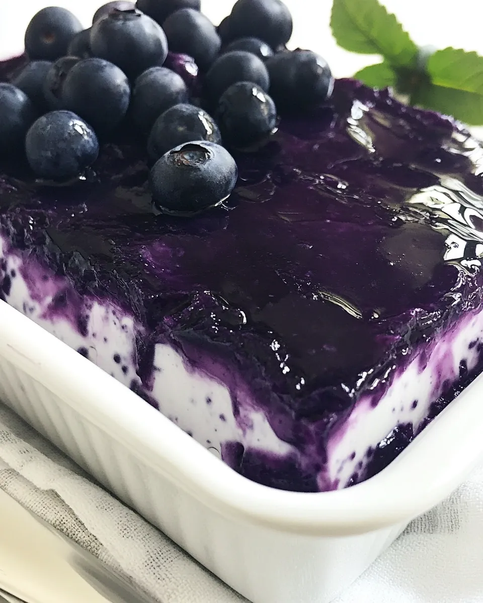 Homemade Blueberry Jello Salad photo