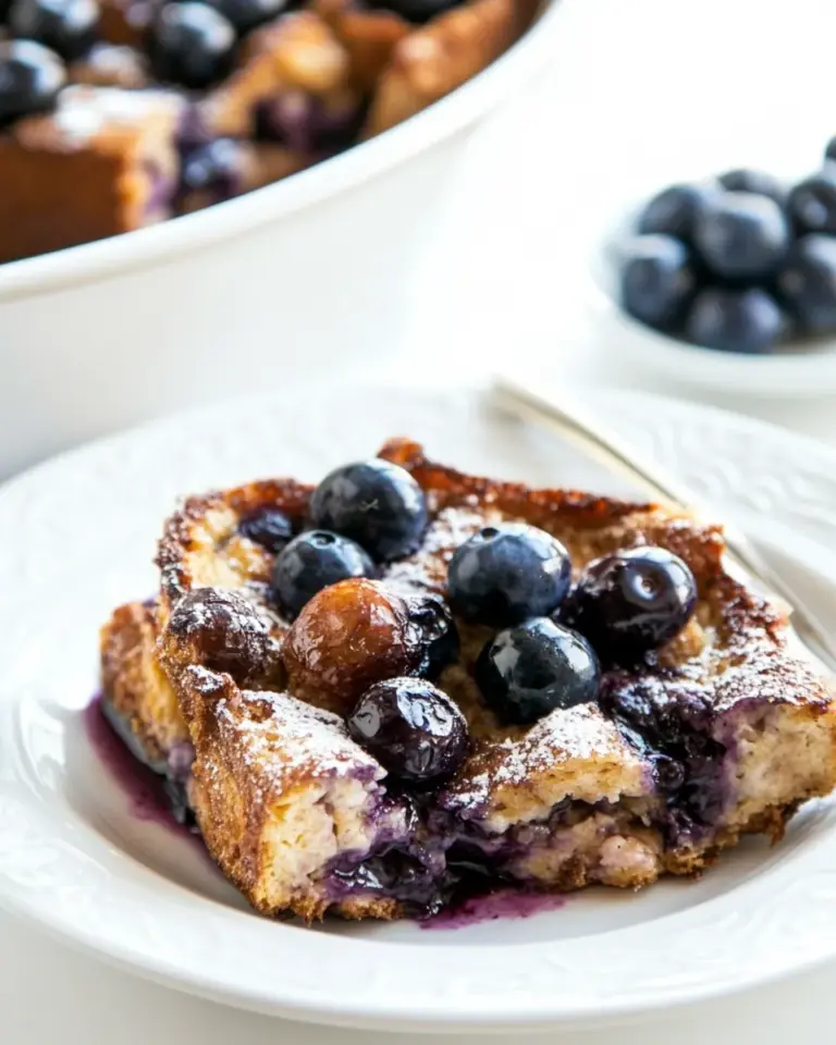 Easy Blueberry Lemon French Toast Casserole photo