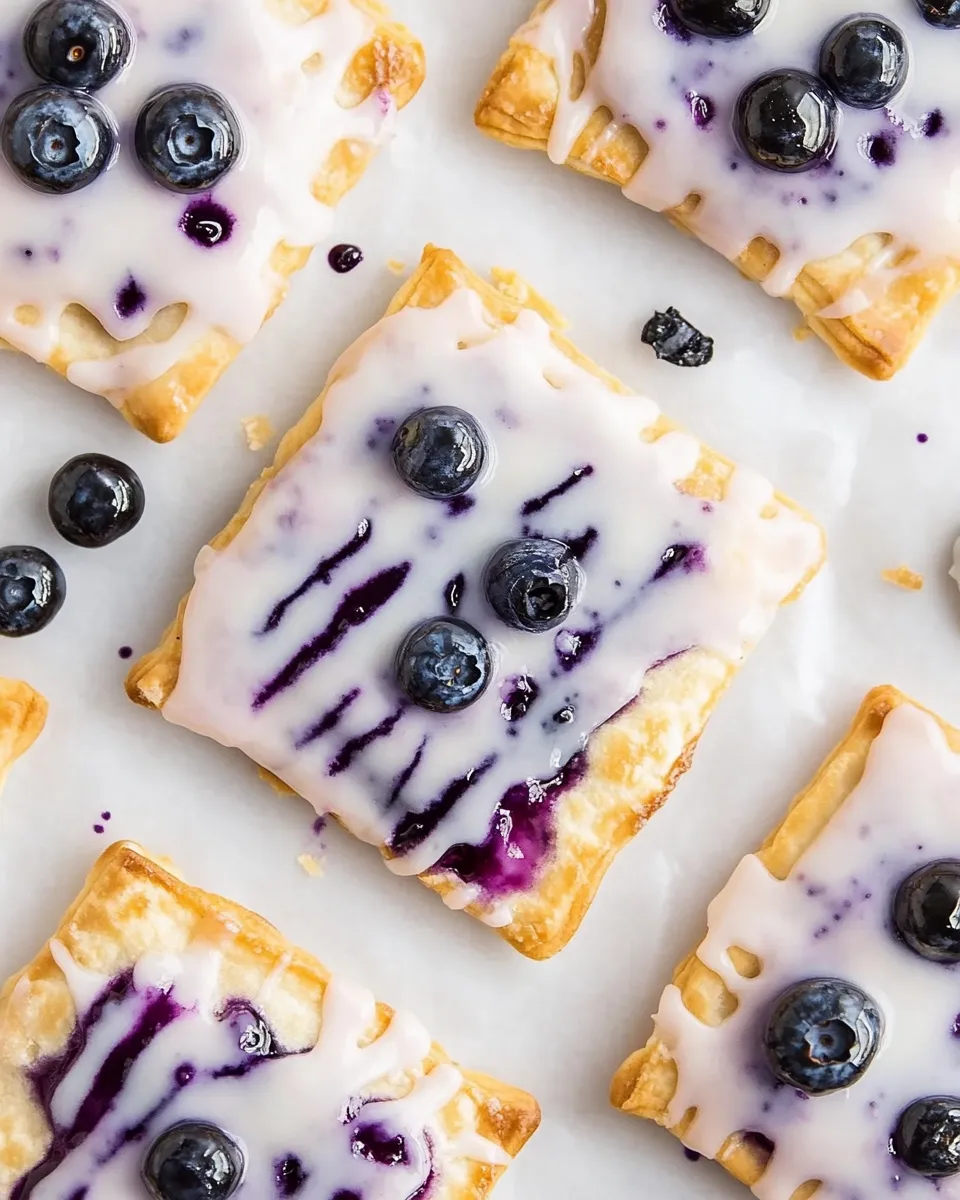 Delicious Blueberry Pop Tarts shot